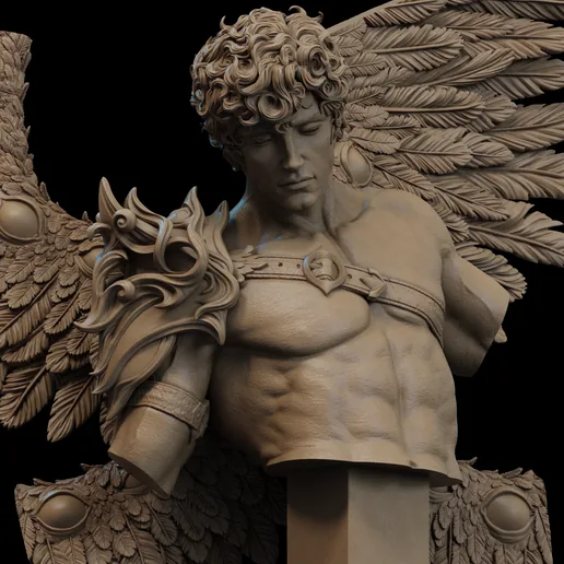 Cherubim Bust 3D Print printable model