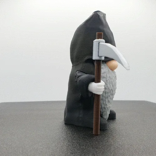 Grim Reaper Gnome - Gnome Grim Reaper of Time printable model