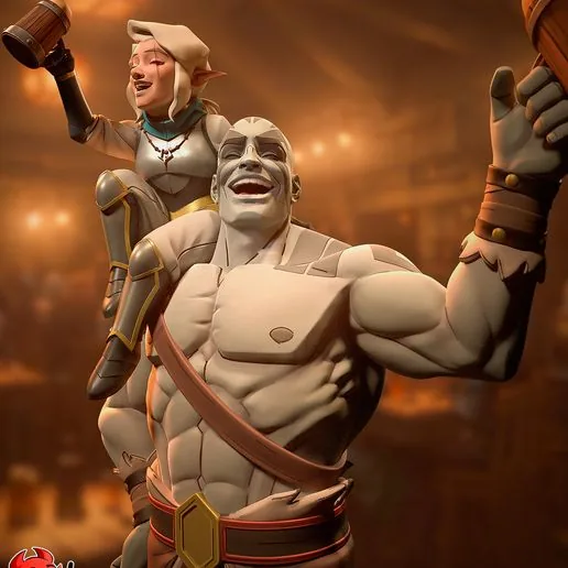 Grog and Pike printable model
