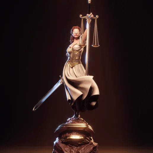 Justice 3D Print printable model