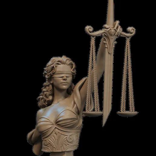 Justice Bust 3D Print printable model