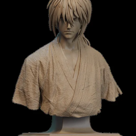 Kenshin Himura Bust 3D Print printable model