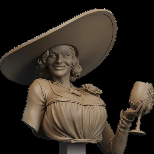 Lady Dimitrescu Bust 3D print printable model