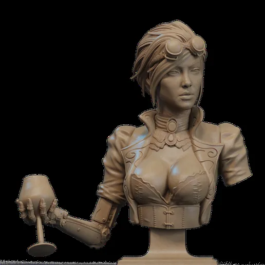 Lady Mechanika Bust 3D Print printable model