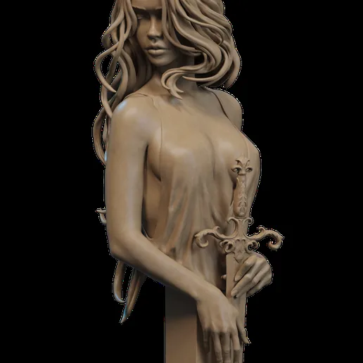 Lady of the Lake Bust 3D Print printable model