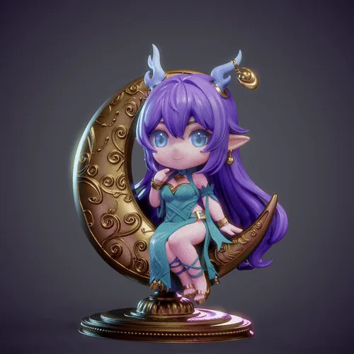 Lauma Genshin Impact Ver Chibi printable model
