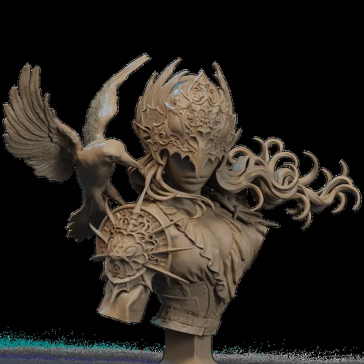 Lenora Queen of Crows Bust 3D Print printable model