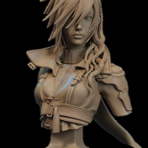 Lightning Bust 3D Print printable model