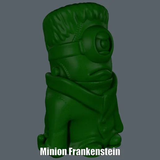 Minion Frankenstein (Easy print no support) printable model
