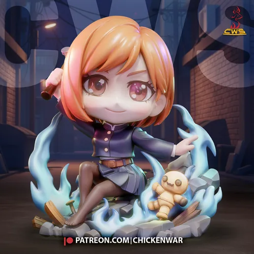 Nobara Kugisaki - Jujutsu Kaisen - Ver Chibi printable model