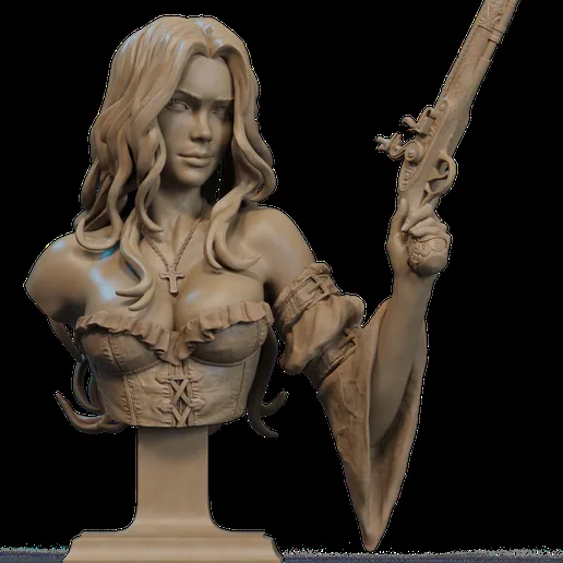 Pirate Bust 3D Print printable model