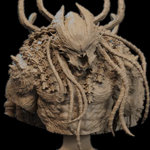 Predator King Bust 3D Print printable model