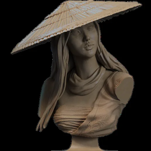 Psylocke Bust 3D Print printable model