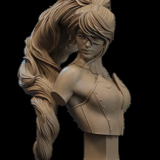 Pyrrha Nikos Bust 3D Print printable model