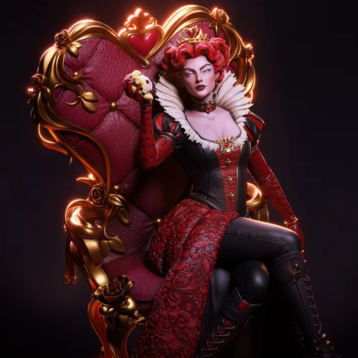 Queen of Hearts 3D Print printable model