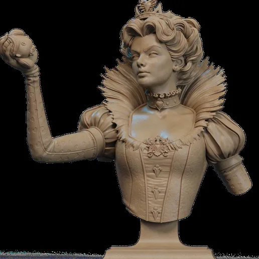 Queen of Hearts Bust 3D Print printable model