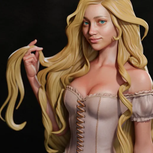 Rapunzel 3D Print printable model