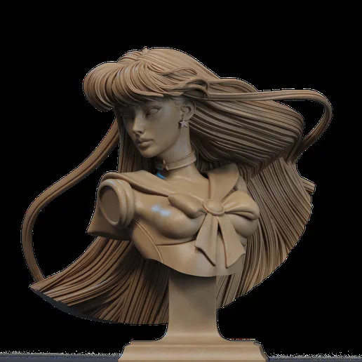 Rei Hino Bust 3D print printable model