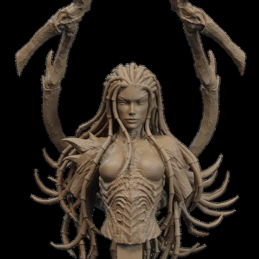 Sarah Kerrigan Bust 3D Print printable model