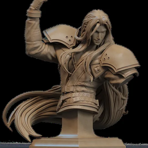 Sephiroth Bust 3D Print printable model