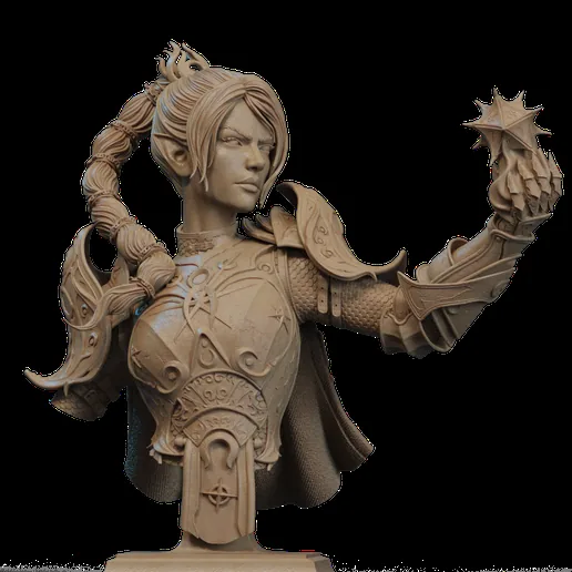 Shadowheart Bust 3D print printable model