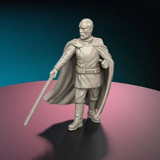 star wars legion Count Doku printable model