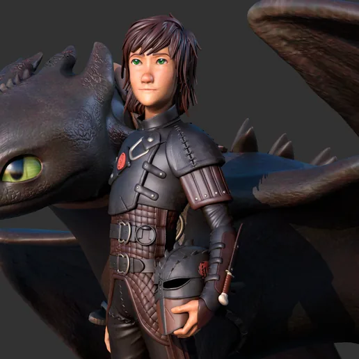 Toothless/Hiccup 3D Print printable model