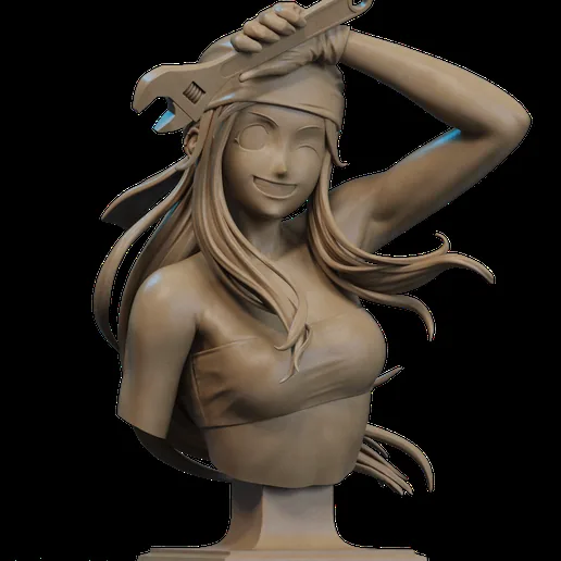 Winry Rockbell Bust 3D Print printable model